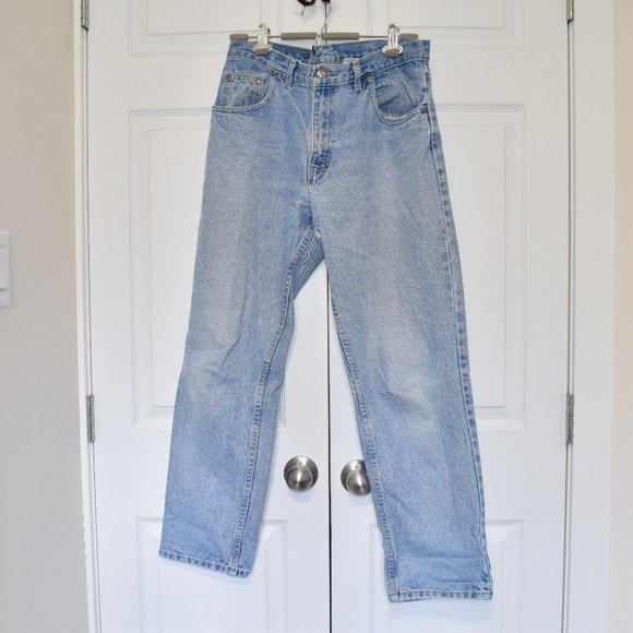 Vintage Faded Glory Denim Jeans Oversize Fit Mom Jeans Light Wash High Rise Wasi - Picture 1 of 4